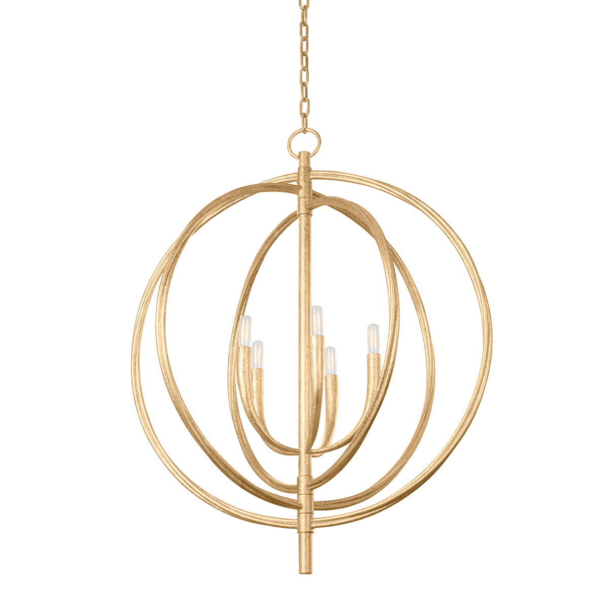 Fillea Chandelier 30" — a Troy chandelier for dining rooms, entries, and living rooms at Laurie Yapp Home.
