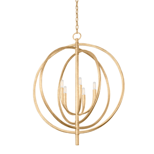 Fillea Chandelier 30" shown from a second angle to highlight the frame, arms, and shade detail.