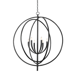 Fillea Chandelier 40" — a Troy chandelier for dining rooms, entries, and living rooms at Laurie Yapp Home.