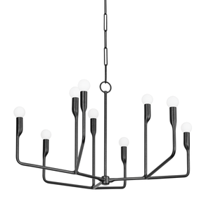 Norman Chandelier 32" — a Troy chandelier for dining rooms, entries, and living rooms at Laurie Yapp Home.