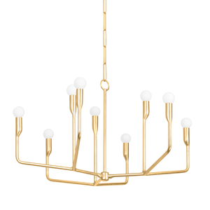 Norman Chandelier 32" shown from a second angle to highlight the frame, arms, and shade detail.