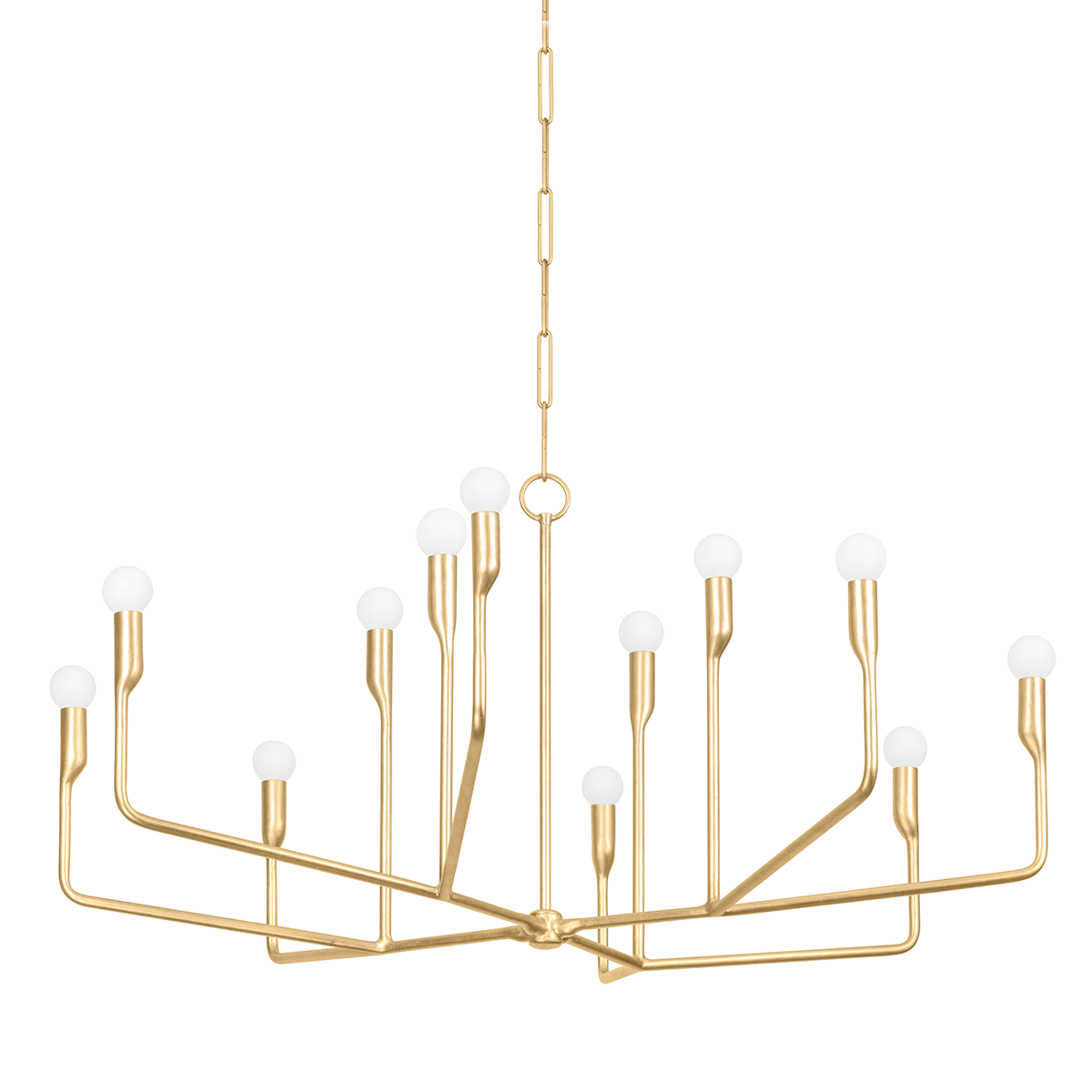 Norman Chandelier 42" shown from a second angle to highlight the frame, arms, and shade detail.