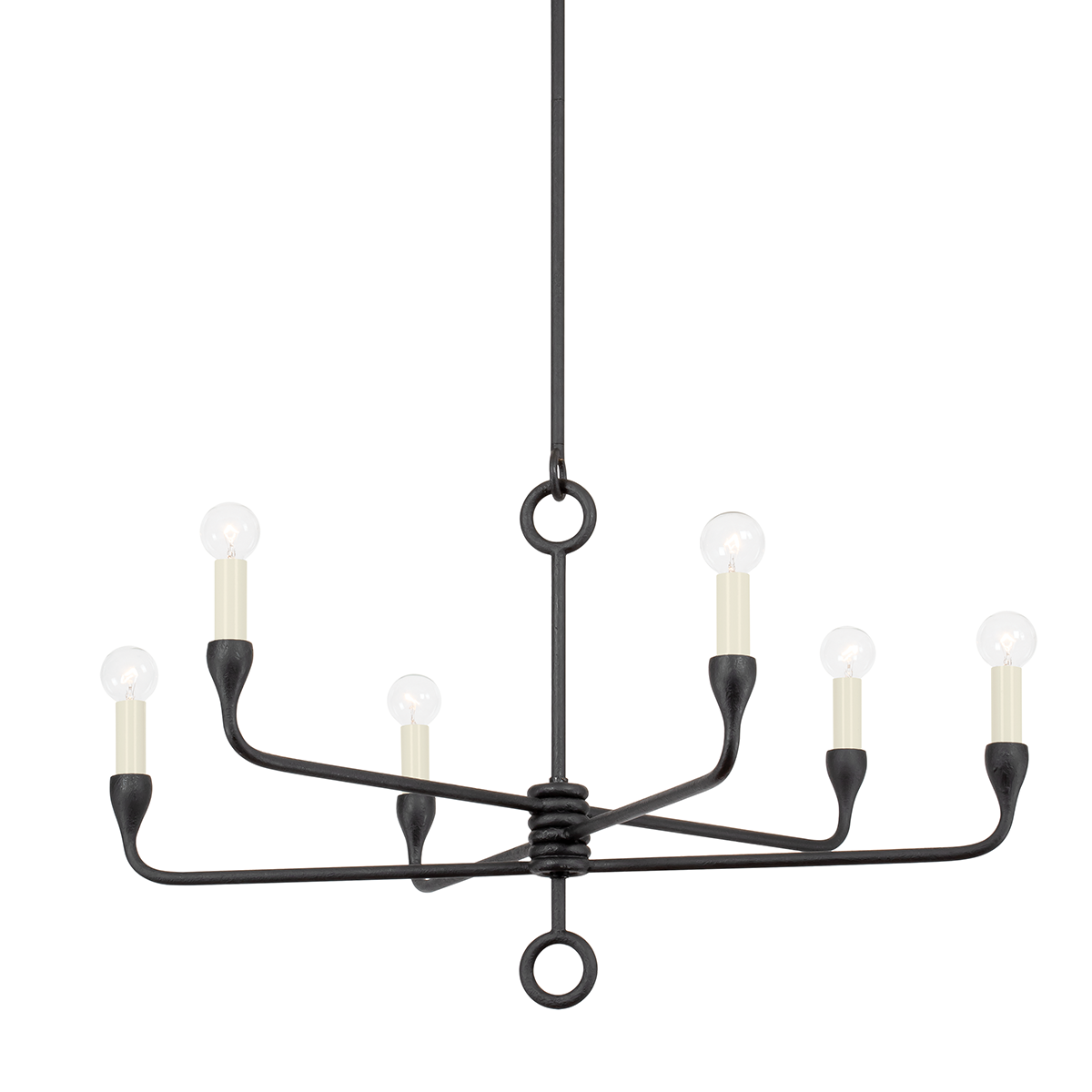 Orson Chandelier 30.75" — a Troy chandelier for dining rooms, entries, and living rooms at Laurie Yapp Home.