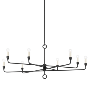 Orson Chandelier 41.5" — a Troy chandelier for dining rooms, entries, and living rooms at Laurie Yapp Home.