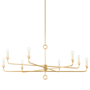 Orson Chandelier 41.5" shown from a second angle to highlight the frame, arms, and shade detail.