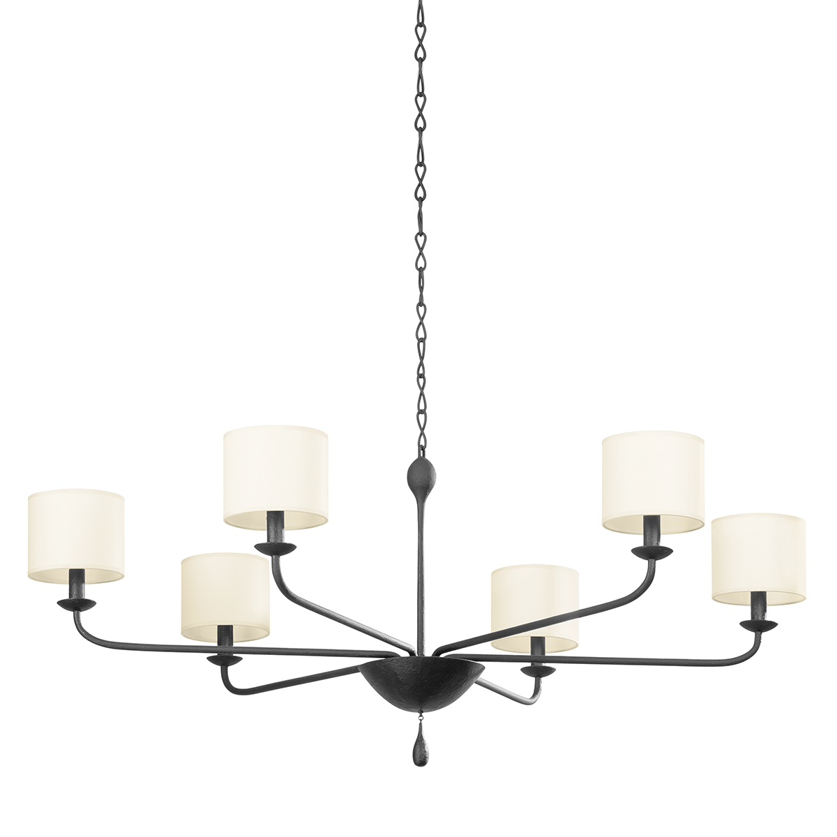 Osmond Chandelier 49.5" — a Troy chandelier for dining rooms, entries, and living rooms at Laurie Yapp Home.