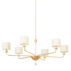 Osmond Chandelier 49.5" shown from a second angle to highlight the frame, arms, and shade detail.