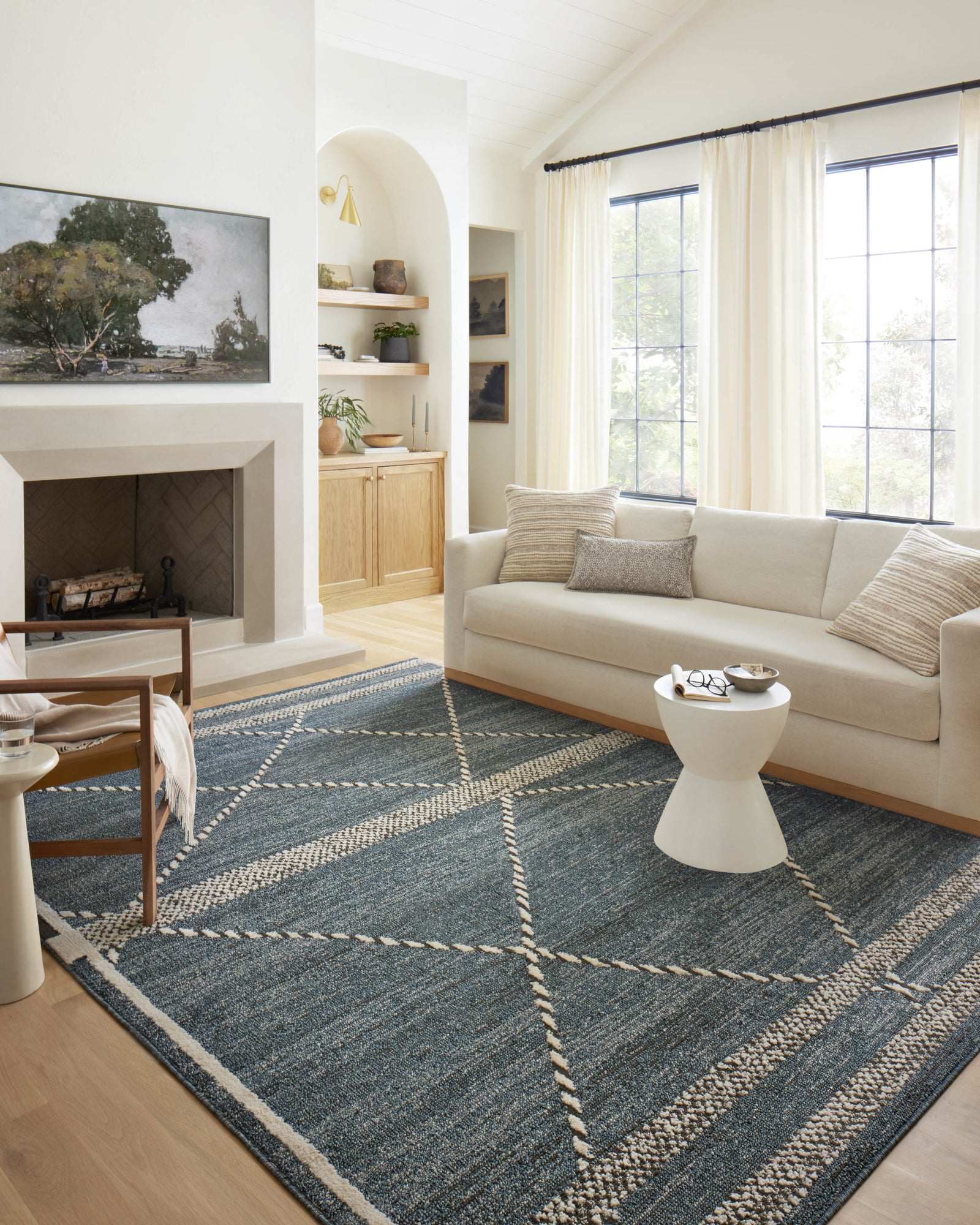 Fabian Denim / Charcoal — a Loloi rug at Laurie Yapp Home.