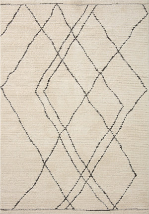 Fabian Ivory / Charcoal — a Loloi rug at Laurie Yapp Home.