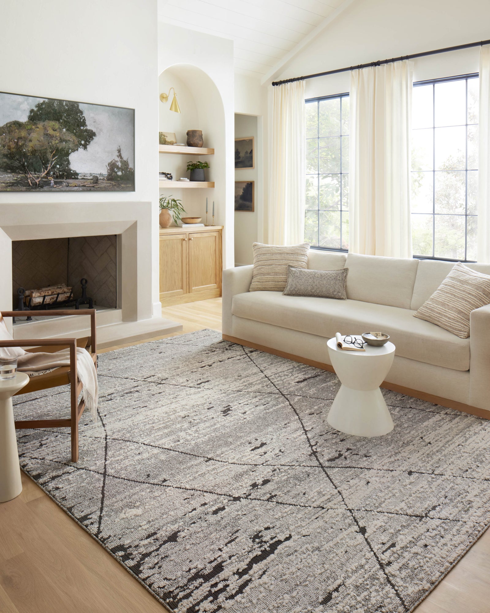 Fabian Grey / Charcoal — a Loloi rug at Laurie Yapp Home.