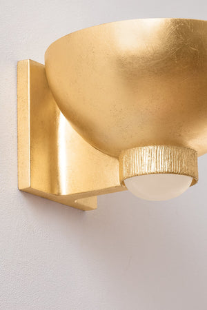 Fairview Wall Sconce shown from the front to reveal the arm curve and shade silhouette.