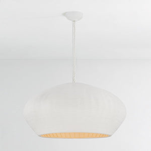 Ferndale Pendant 36" shown from a second angle to highlight the shade shape and metal detail.