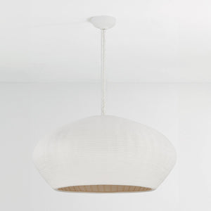 Ferndale Pendant 36" shown from the front to reveal the shade shape and metal detail.
