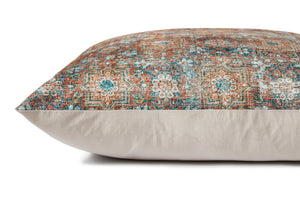Terracotta / Multi Pillow shown from another angle.