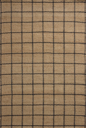 Fletcher Natural / Black — a Loloi rug at Laurie Yapp Home.
