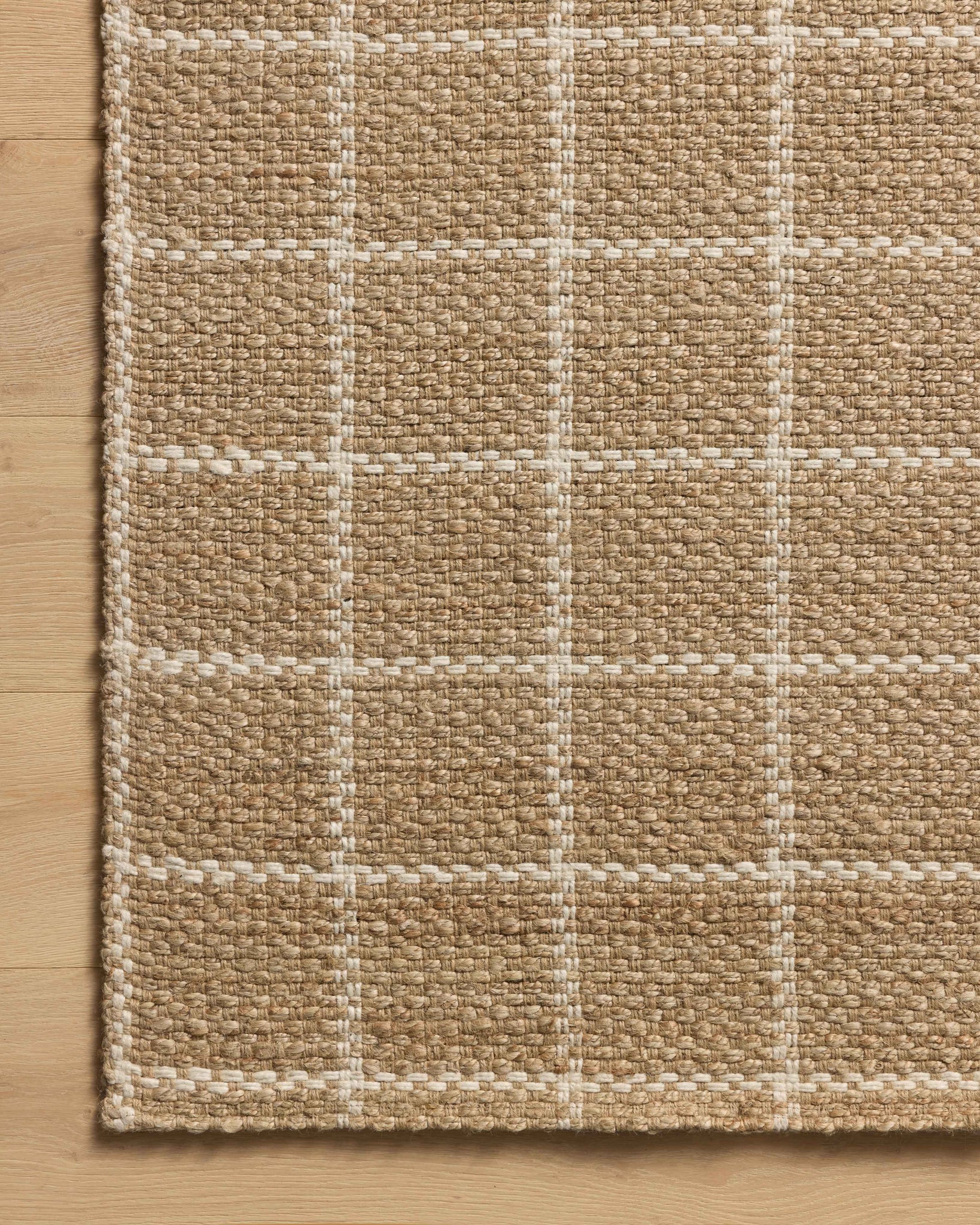 Fletcher Natural / Ivory shown from a different angle to reveal its pattern.