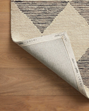 Francis Beige / Charcoal shown from a different angle to reveal its pattern.