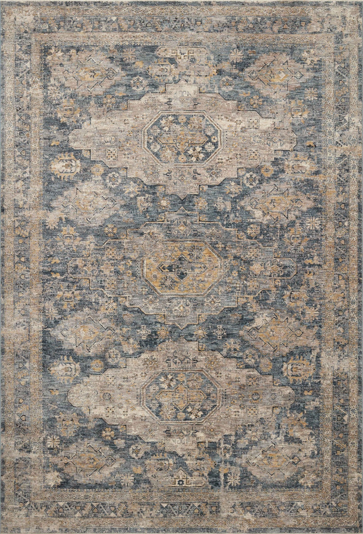 Gaia Denim / Taupe — a Loloi rug at Laurie Yapp Home.