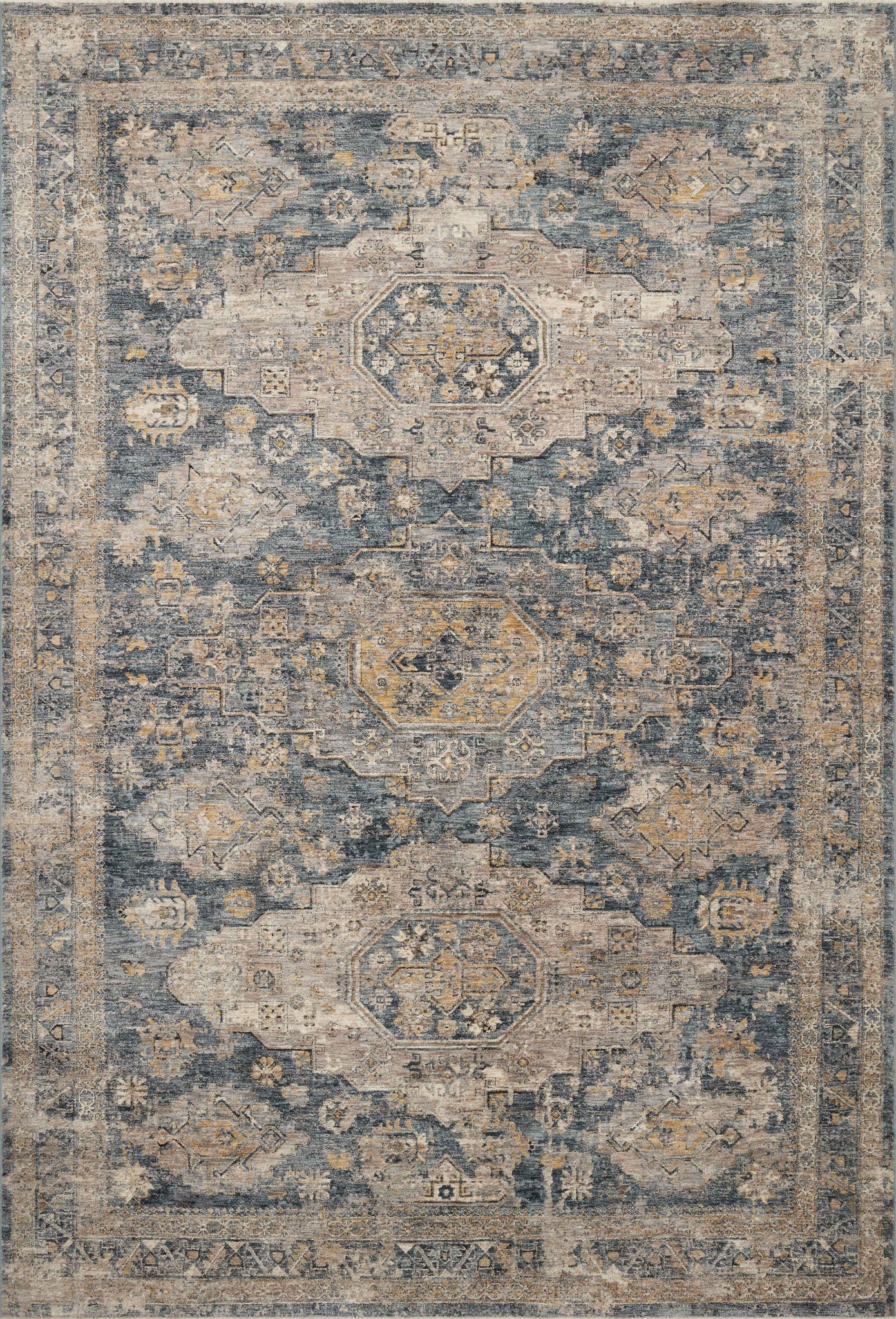 Gaia Denim / Taupe — a Loloi rug at Laurie Yapp Home.