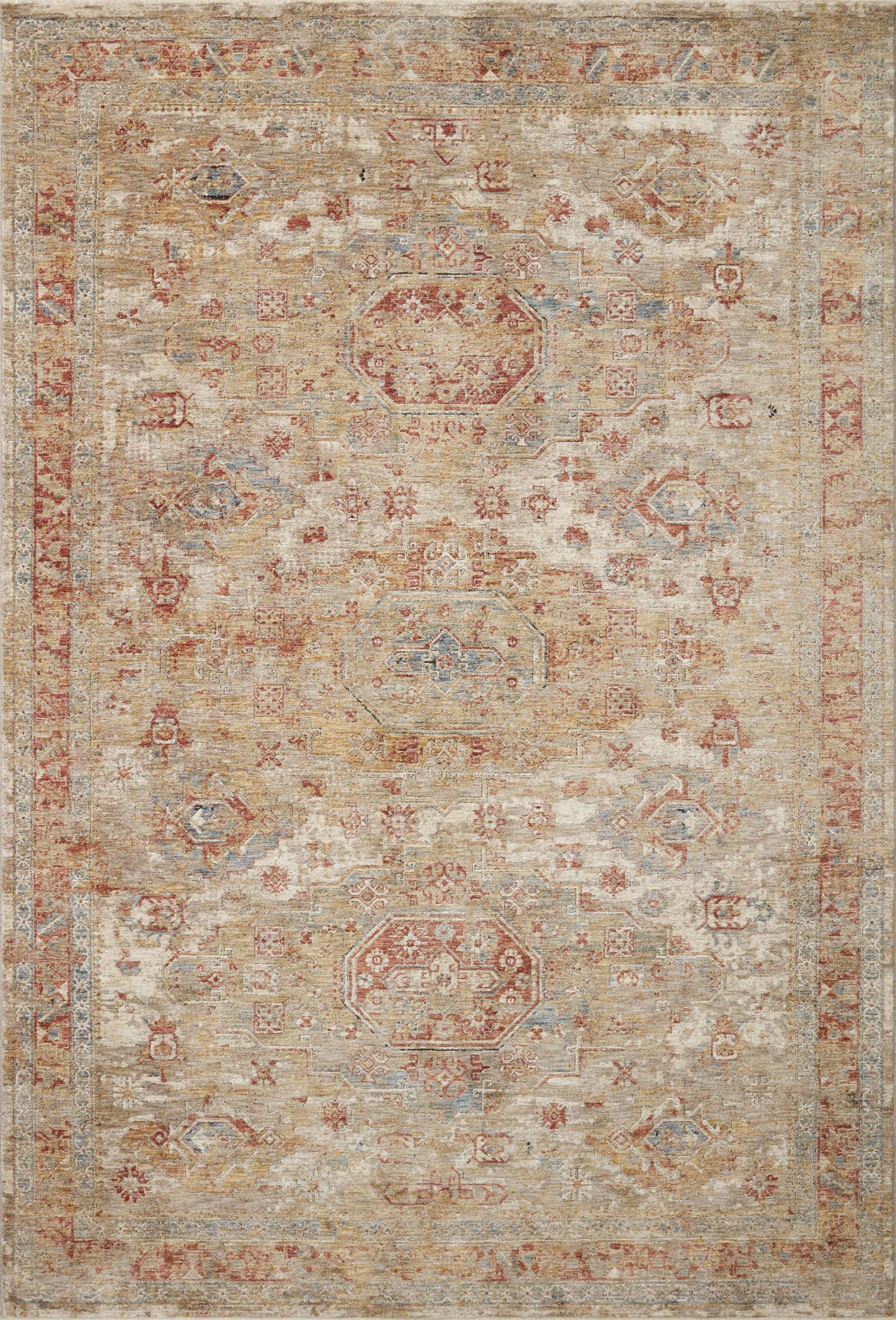 Gaia Gold / Taupe — a Loloi rug at Laurie Yapp Home.