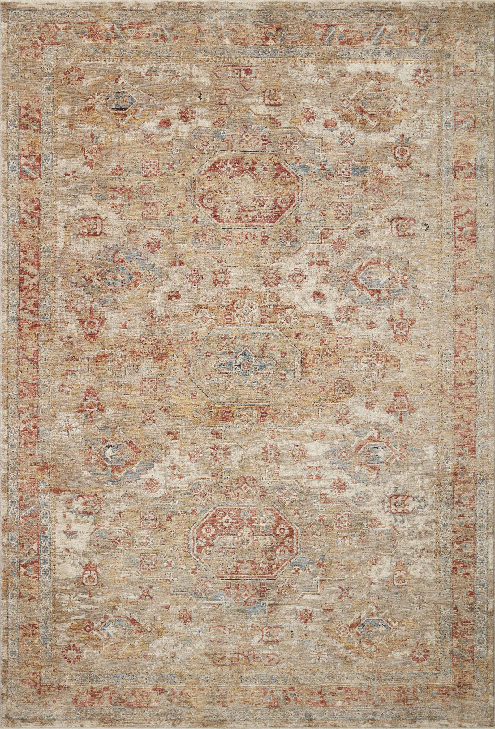 Gaia Gold / Taupe — a Loloi rug at Laurie Yapp Home.