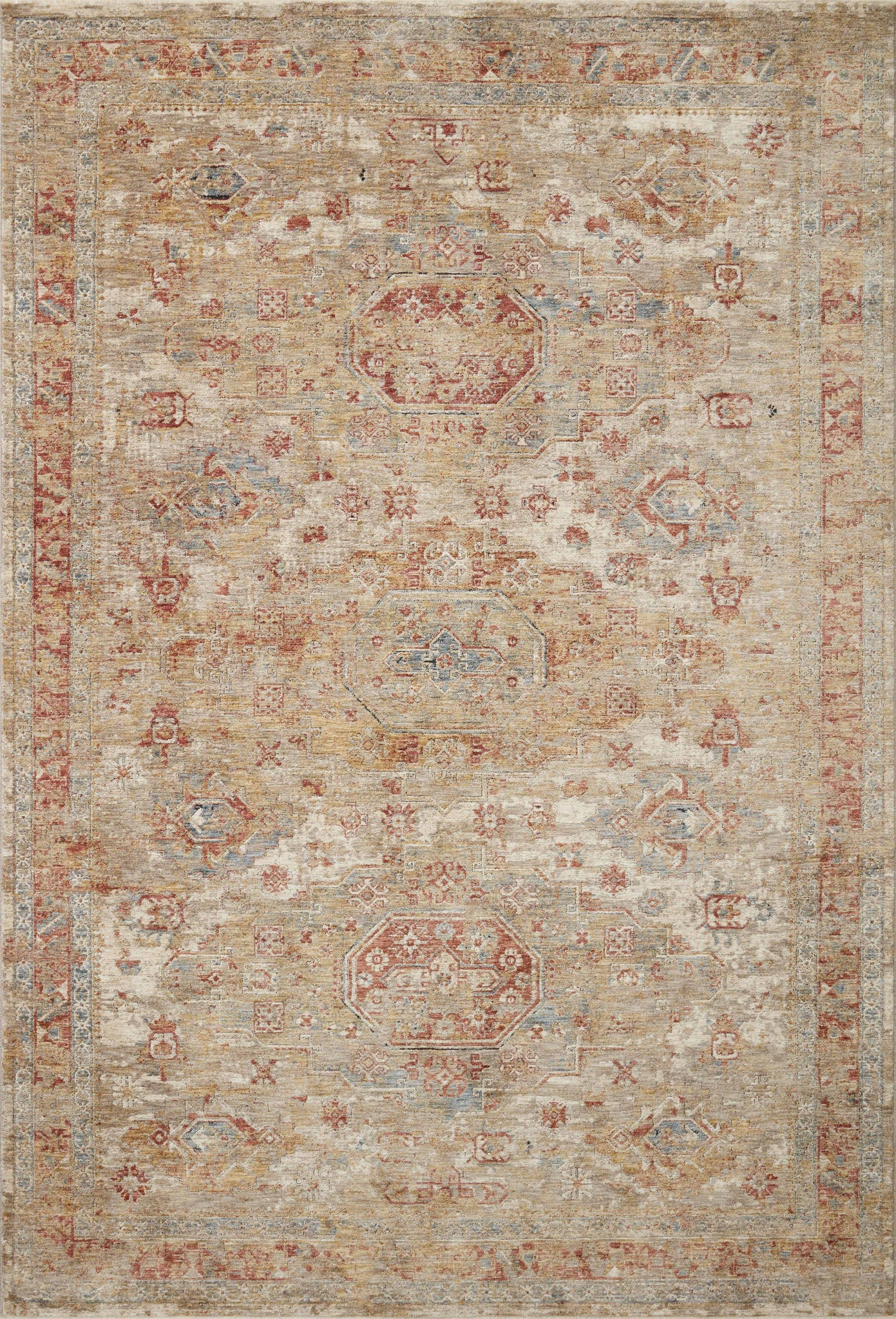 Gaia Gold / Taupe — a Loloi rug at Laurie Yapp Home.