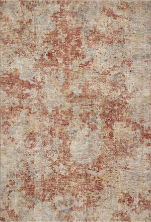 Gaia Taupe / Brick — a Loloi rug at Laurie Yapp Home.