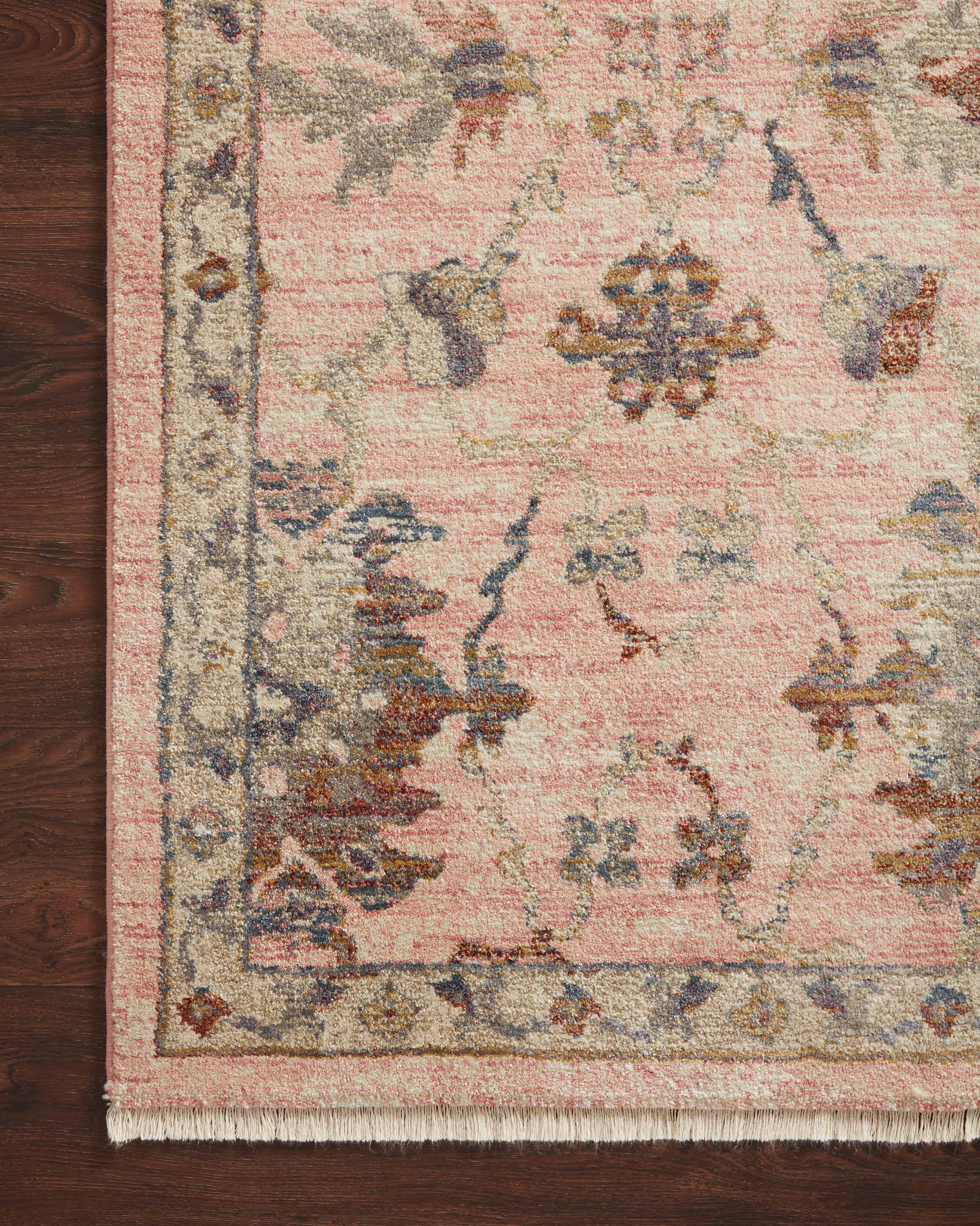 Close-up detail of the Giada Blush / Multi showing its pile and weave.
