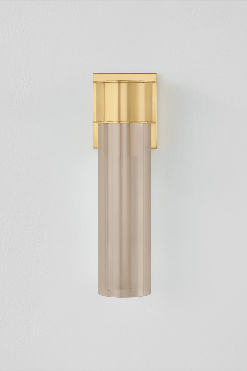 Granada Wall Sconce 4.25" x 14.75" shown from a second angle to highlight the arm curve and shade silhouette.