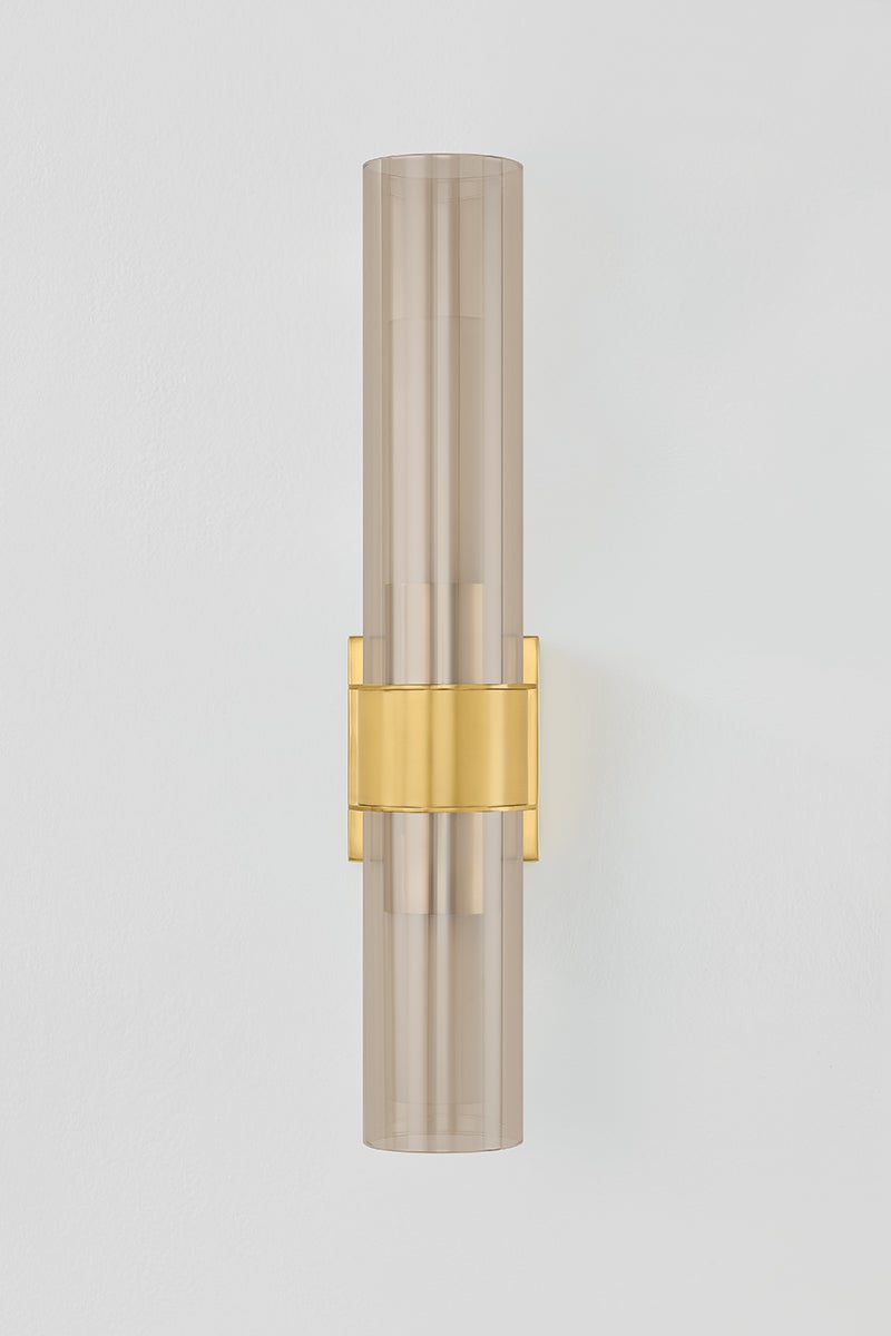 Granada Wall Sconce 4.25" x 21.5" — a Corbett wall sconce for bathrooms, hallways, and living rooms at Laurie Yapp Home.