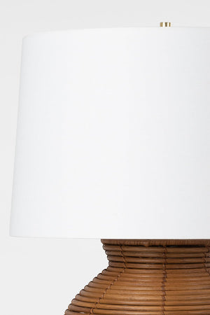 Close-up of the Newark Table Lamp showing the base and shade proportions.