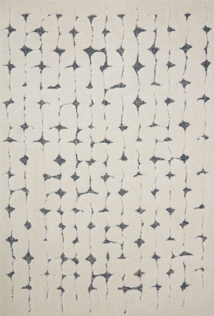 Hagen White / Navy — a Loloi rug at Laurie Yapp Home.