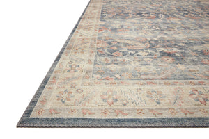 Side view of the Hathaway Denim / Multi rug.