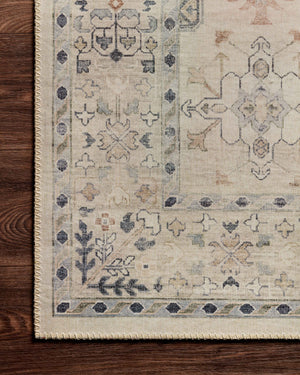 Hathaway Beige / Multi shown in a curated living room setting at Laurie Yapp Home.