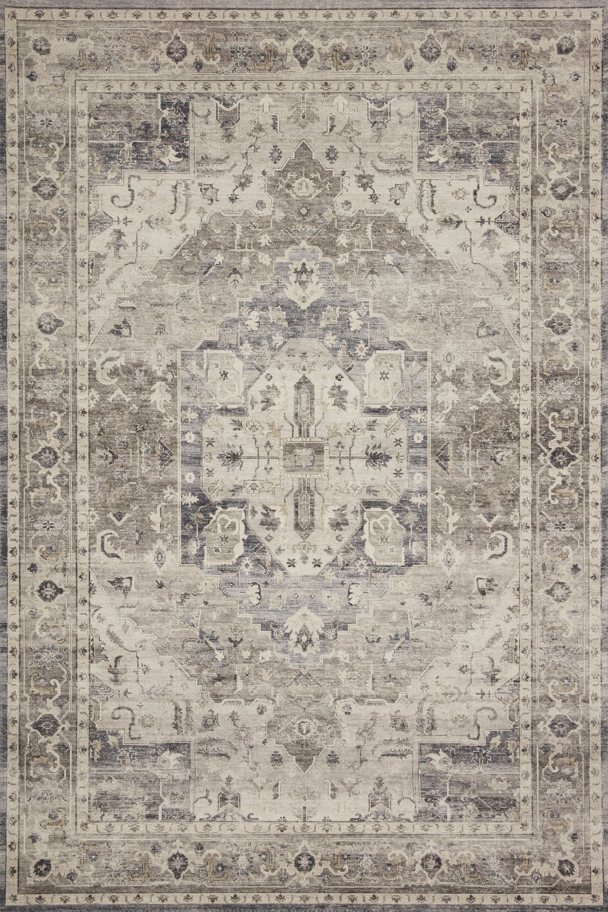 Hathaway Steel / Ivory — a Loloi rug at Laurie Yapp Home.