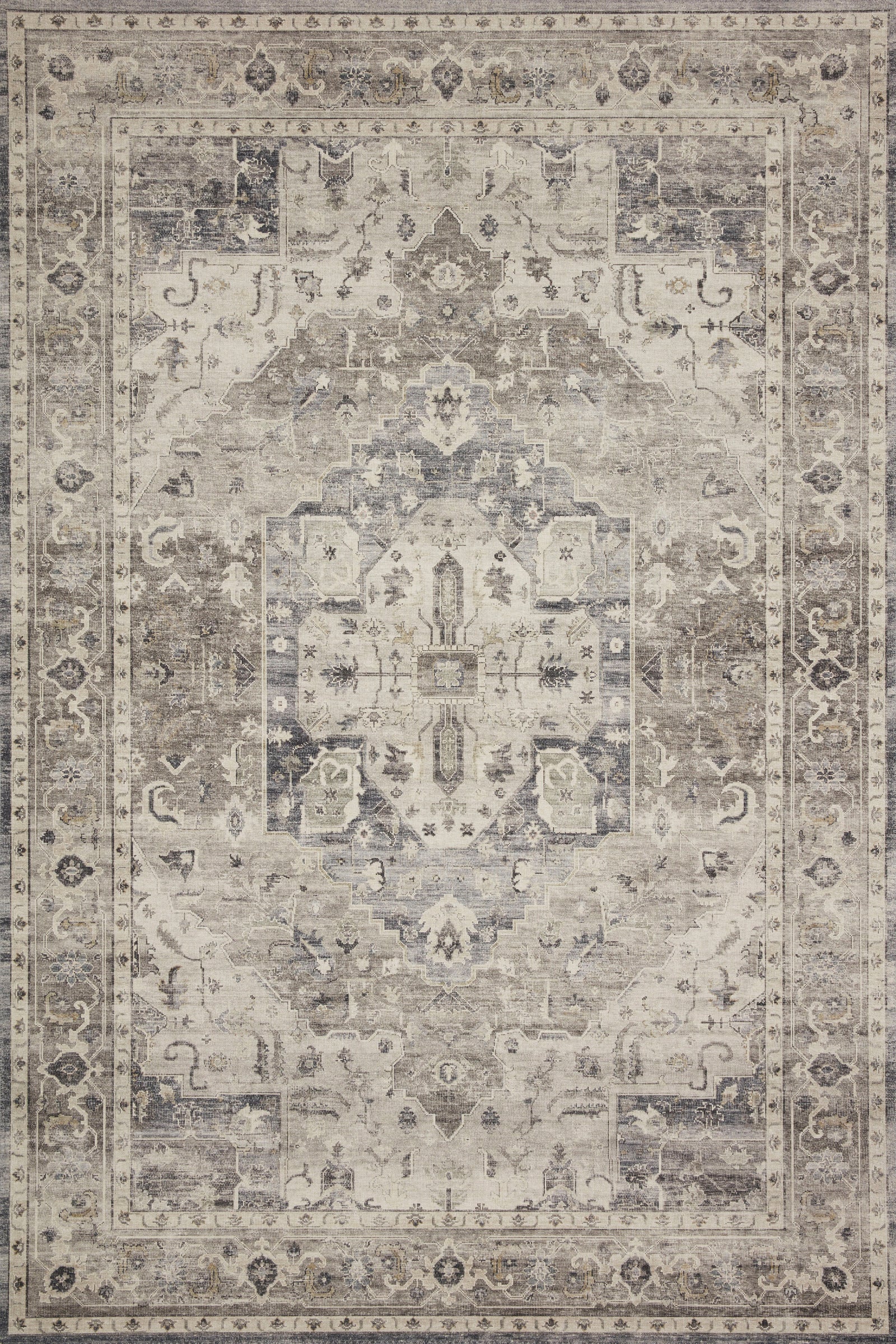 Hathaway Steel / Ivory — a Loloi rug at Laurie Yapp Home.