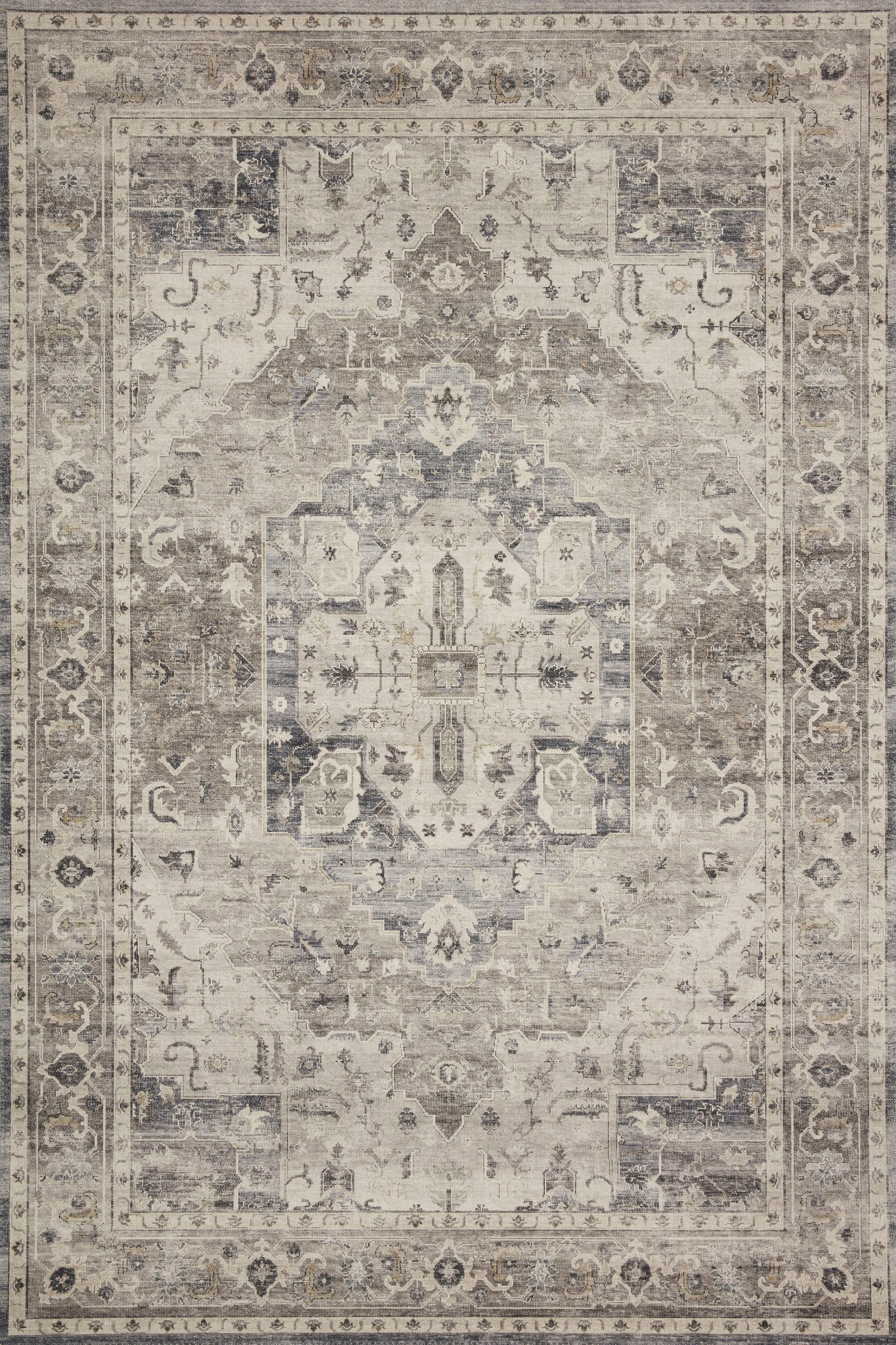 Hathaway Steel / Ivory — a Loloi rug at Laurie Yapp Home.
