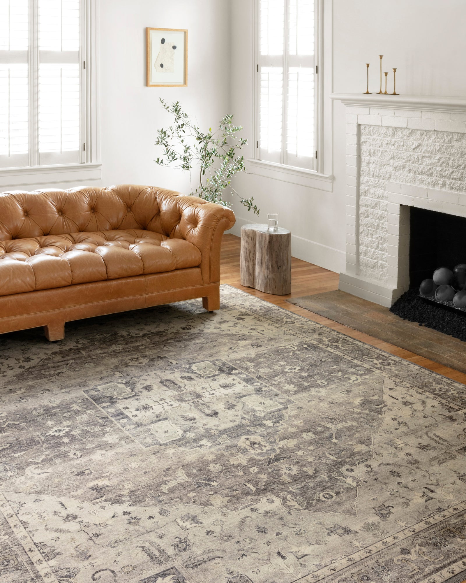 Hathaway Steel / Ivory — a Loloi rug at Laurie Yapp Home.