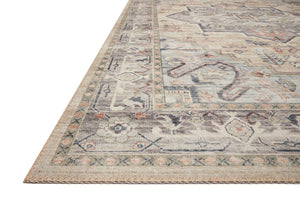 Side view of the Hathaway Multi / Ivory rug.