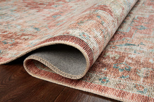 Heidi Terracotta / Aqua styled in a living room at Laurie Yapp Home.