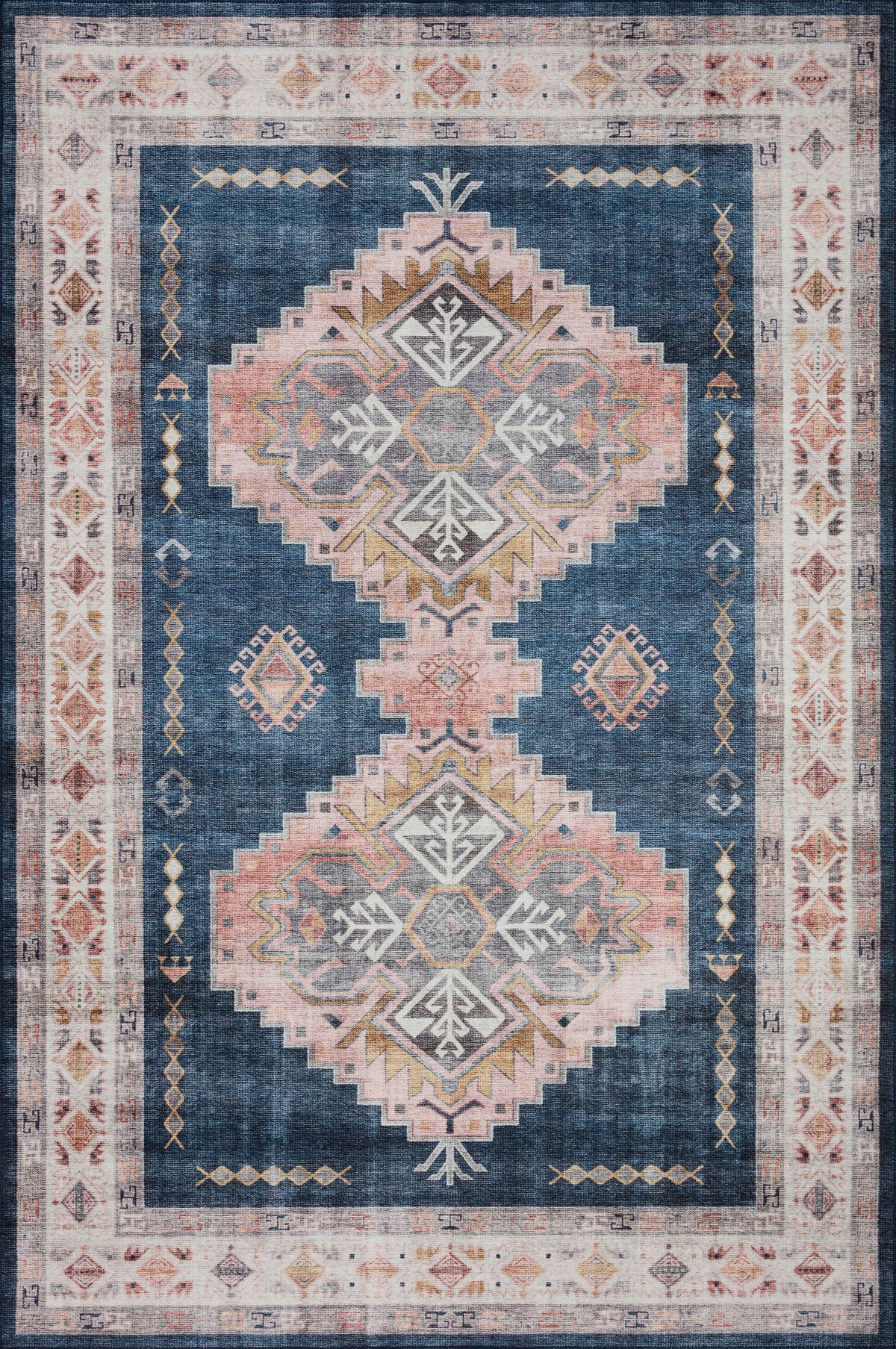 Heidi Denim / Blush — a Loloi rug at Laurie Yapp Home.