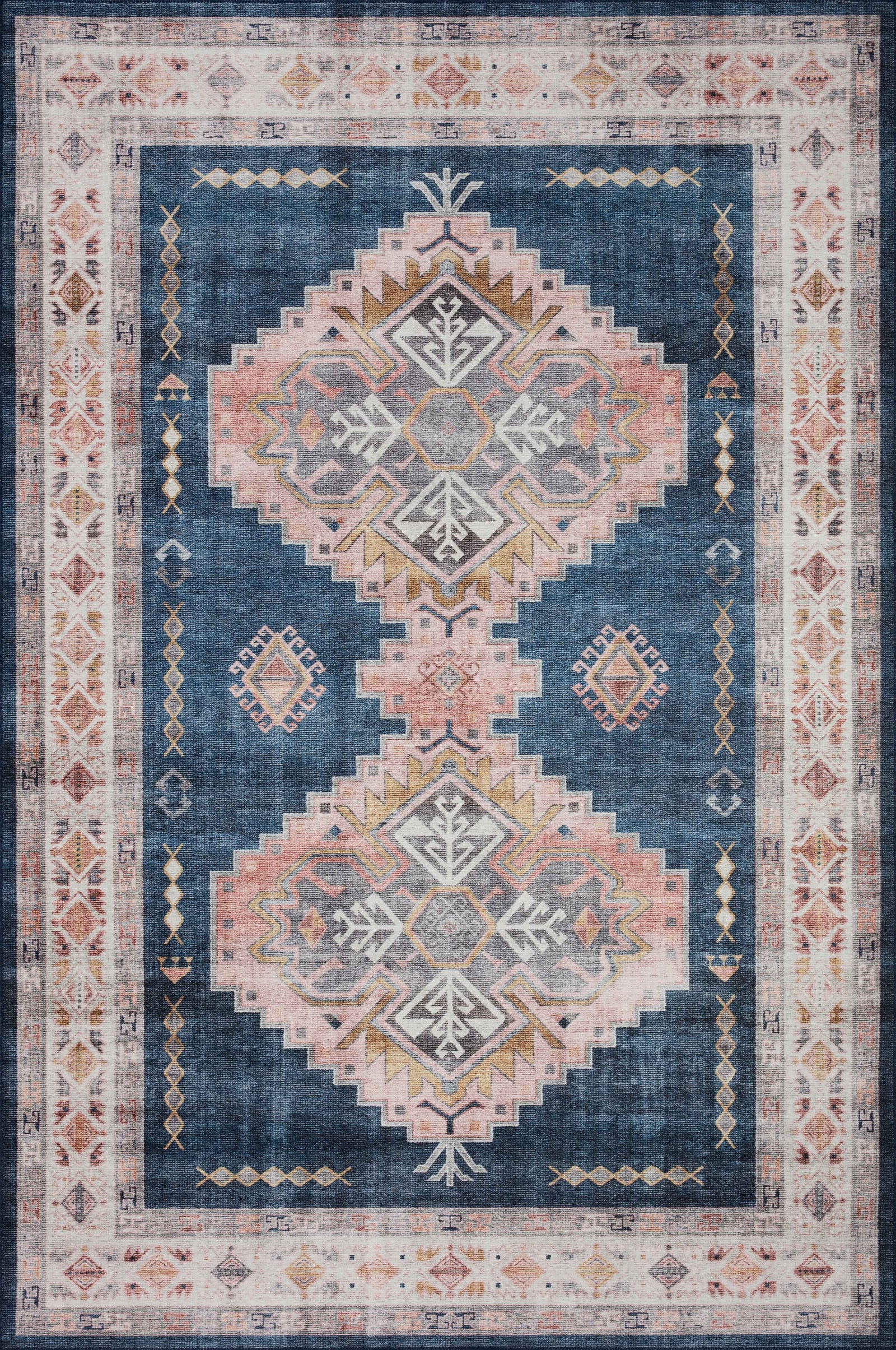 Heidi Denim / Blush — a Loloi rug at Laurie Yapp Home.