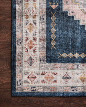 Heidi Denim / Blush styled in a living room at Laurie Yapp Home.