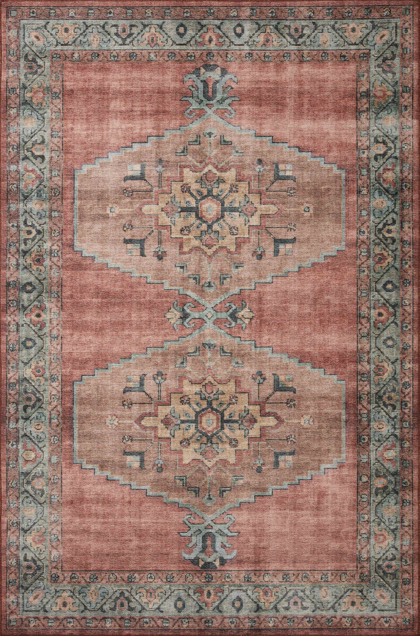 Heidi Spice / Aqua — a Loloi rug at Laurie Yapp Home.