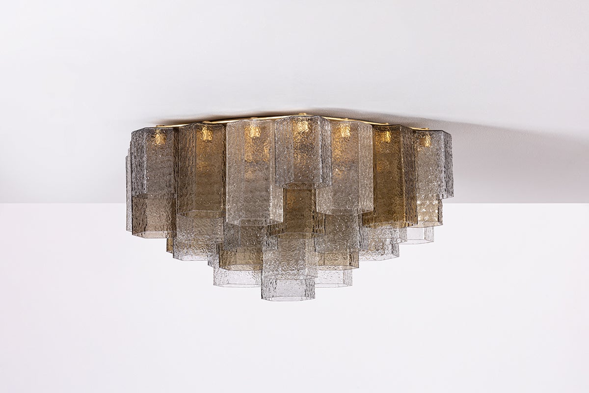 Helsinki Semi Flush 26" shown from a second angle to highlight the shade profile and mounting canopy.