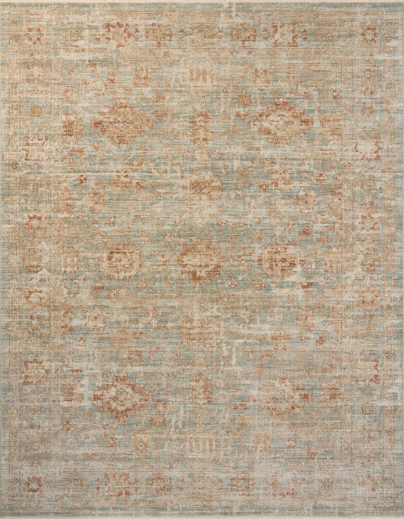 Heritage Aqua / Terracotta — a Loloi rug at Laurie Yapp Home.