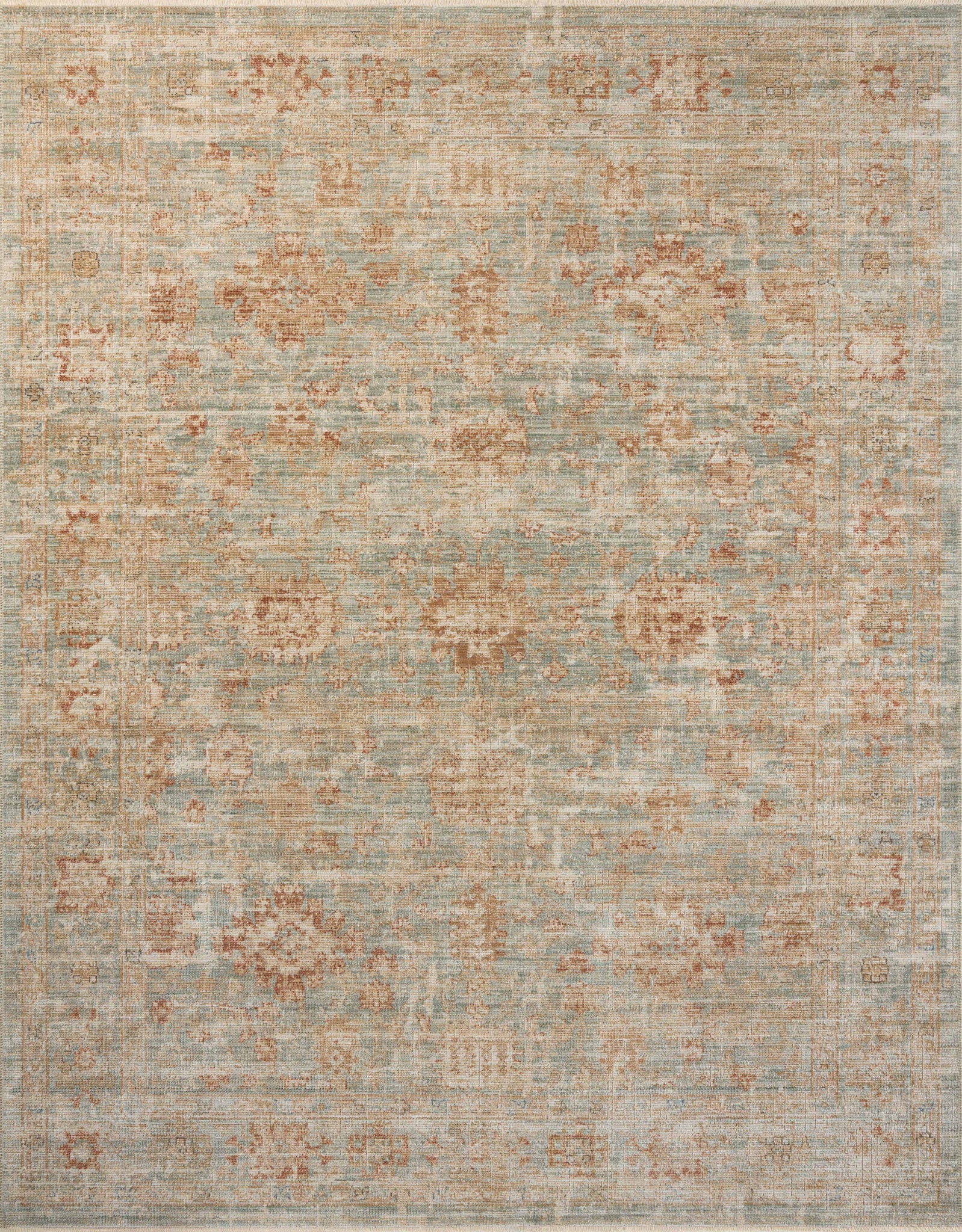 Heritage Aqua / Terracotta — a Loloi rug at Laurie Yapp Home.