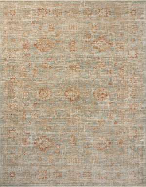 Heritage Aqua / Terracotta — a Loloi rug at Laurie Yapp Home.