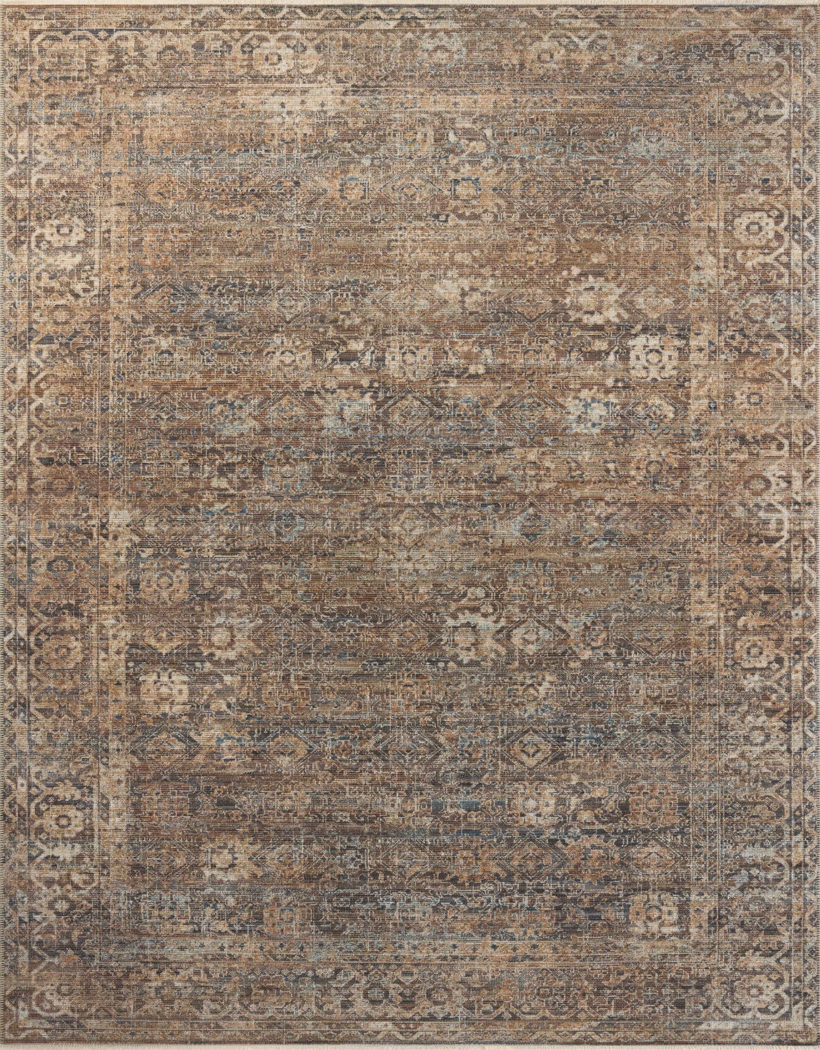 Heritage Mocha / Denim — a Loloi rug at Laurie Yapp Home.
