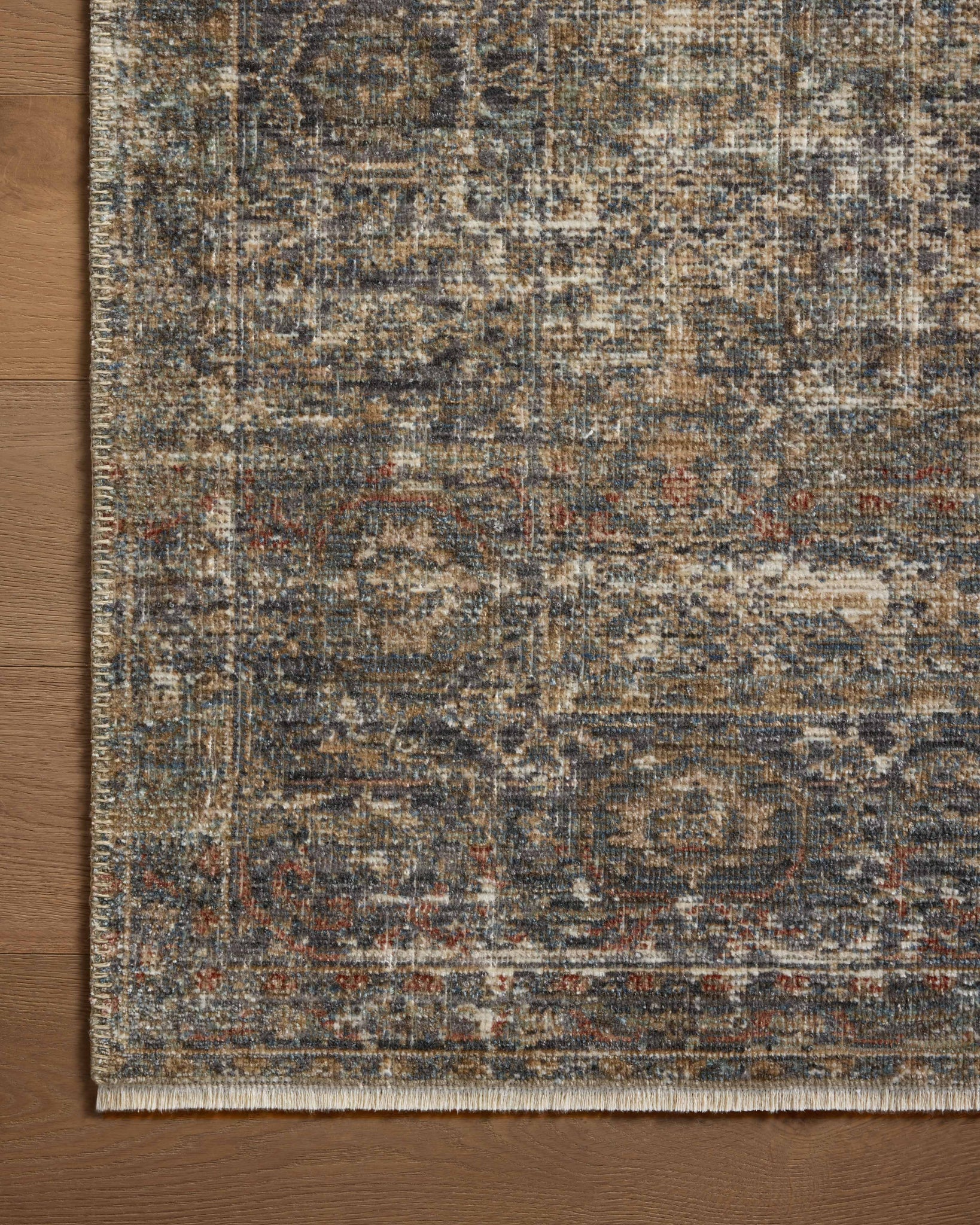 Heritage Midnight / Multi shown from a different angle to reveal its pattern.
